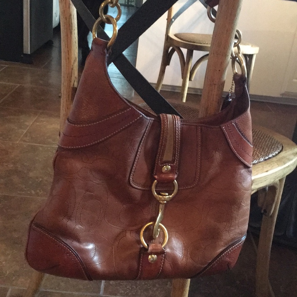 COACH purse.  Brown leather